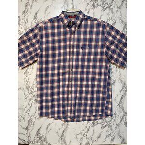 Wrangler George Strait Men's Cowboy Cut Collection Plaid Button-Down Shirt M